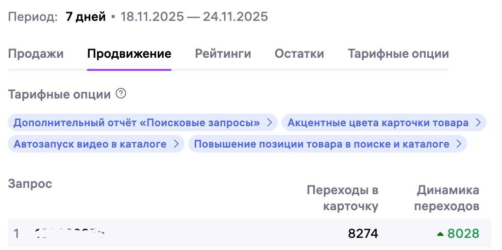 Продвижение 18–24.11